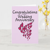 結婚記念日のカードに祝福を カード (黄色い花)