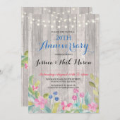 結婚記念日のクラシックパーティー招待状 招待状 (正面/裏面)