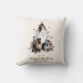 結婚記念日のクリスマス　３つの写真 クッション (正面)