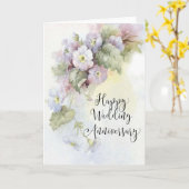 結婚記念日のグリーティングカード カード (黄色い花)