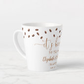 結婚記念日のコーヒーテーマギフト カフェラテマグ (左アングル)