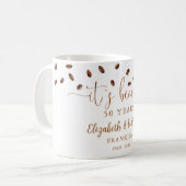 結婚記念日のコーヒーテーマギフト コーヒーマグカップ (正面左)