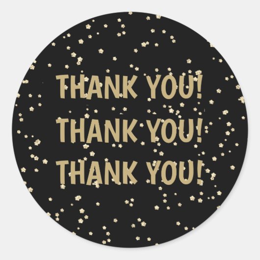 結婚記念日のゴールドグリッター ラウンドシール (正面)