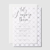 結婚記念日のサプライズパーティーの招待状 ベラム紙招待状 (オフセット (招待状))