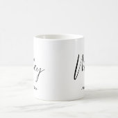 結婚記念日のスタイリッシュな妻のコーヒーマグカップ コーヒーマグカップ (中央)