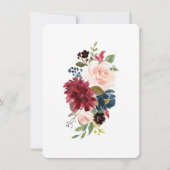 結婚記念日のタイムライン 招待状 (裏面)