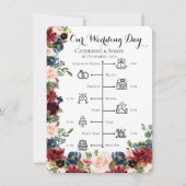 結婚記念日のタイムライン 招待状 (正面)