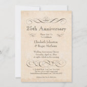 結婚記念日のディナー 飲んで食べて楽しく 招待状 (裏面)