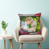 結婚記念日のバラ ストライプ オーダーメイド写真 クッション (椅子)