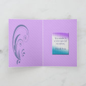 結婚記念日のパーティーに来てくれてありがとう サンキューカード (内部)