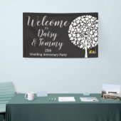 結婚記念日のパーティーの旗 横断幕 (トレードショー)