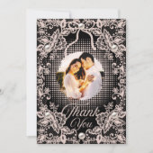 結婚記念日のペア写真カード（オーダーメイド） サンキューカード (正面)