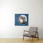 結婚記念日の写真ポートレート, 結婚したばかりの記念  タペストリー (インサイチュ(横))