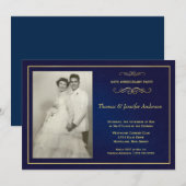 結婚記念日の写真招待状 - 60歳、50歳 招待状 (正面/裏面)