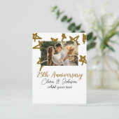 結婚記念日の名前を追加 年 画像 金星 ポストカード (スタンド正面)