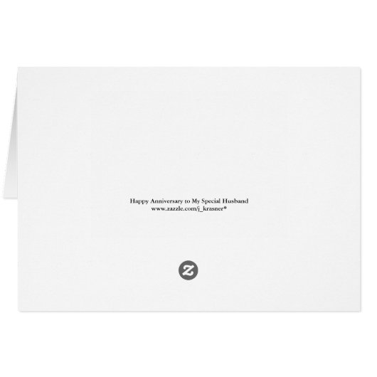 結婚記念日の夫カード (裏面横)