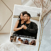 結婚記念日の思い出の写真入りギフト カード