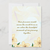 結婚記念日の招待状 招待状 (裏面)