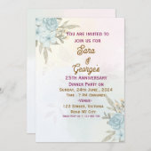 結婚記念日の招待状 招待状 (正面/裏面)