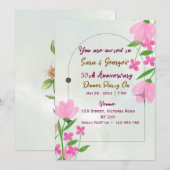 結婚記念日の招待状 招待状 (正面/裏面)