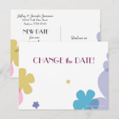 結婚記念日の日を変更する ポストカード (正面/裏面)