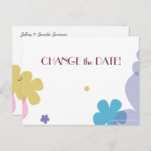 結婚記念日の日付変更ポストカード 案内ポストカード (正面/裏面)