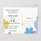 結婚記念日の日付変更ポストカード 案内ポストカード (裏面)