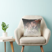 結婚記念日の最初のクリスマス ウェディングフォト オーダーメイド クッション (椅子)