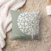 結婚記念日の枕木愛鳥 クッション (ブランケット)