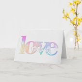 結婚記念日の花のラブデザイン カード (黄色い花)