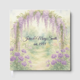 結婚記念日の藤の花のアーチ　庭園にて ゲストブック