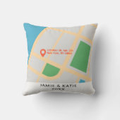 結婚記念日の記念として始まった場所 クッション (裏面)