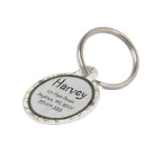 結婚記念日の記念品 ペット　ネームタグ (側面)