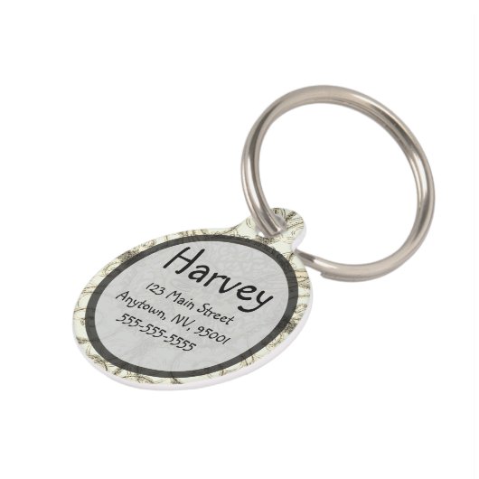 結婚記念日の記念品 ペット　ネームタグ (側面)