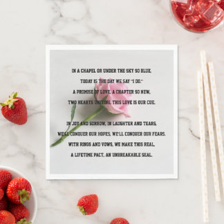 結婚記念日の詩 スタンダードランチョンナプキン