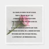 結婚記念日の詩 スタンダードランチョンナプキン (正面)