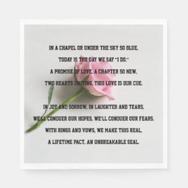 結婚記念日の詩 スタンダードランチョンナプキン