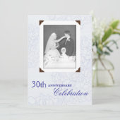 結婚記念日の誓いを新たに　写真招待状 招待状 (スタンド正面)