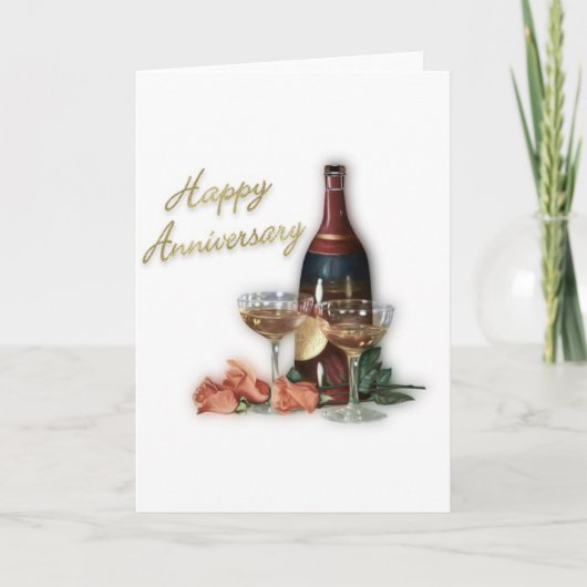結婚記念日の贈り物 カード (正面)