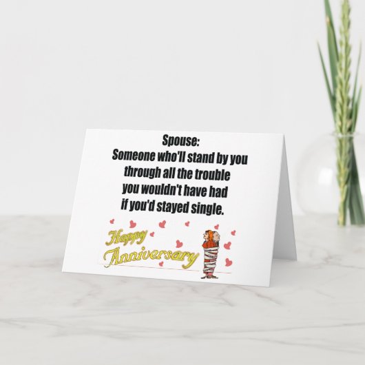 結婚記念日の贈り物 カード (正面)