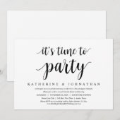 結婚記念日をお祝いしよう！ふたりだけの結婚式 招待状 (正面/裏面)