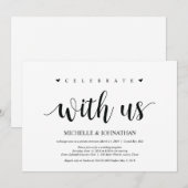 結婚記念日を祝おう！二人だけの特別な日を共に祝って 招待状 (正面/裏面)