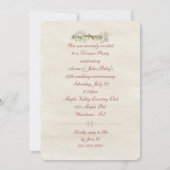 結婚記念日アルバム 招待状 (裏面)