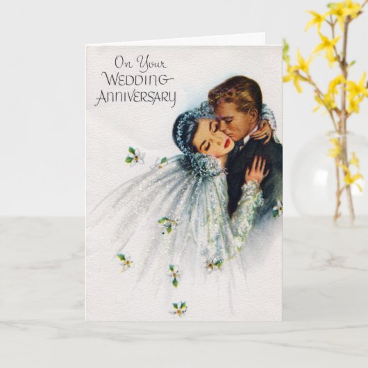 結婚記念日カード カード (黄色い花)