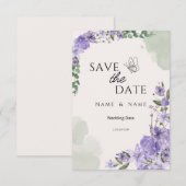 結婚記念日カード セーブザデート (正面/裏面)