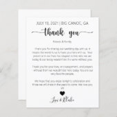 結婚記念日サンキューカード |の結婚Napkinノート (正面/裏面)