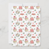 結婚記念日ティーパーティー 招待状 (裏面)