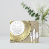 結婚記念日ディナーパーティー正式招待状 招待状 (スタンド正面)