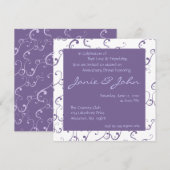 結婚記念日ディナー招待状 招待状 (正面/裏面)