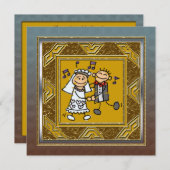 結婚記念日パーティーのご招待 招待状 (正面/裏面)